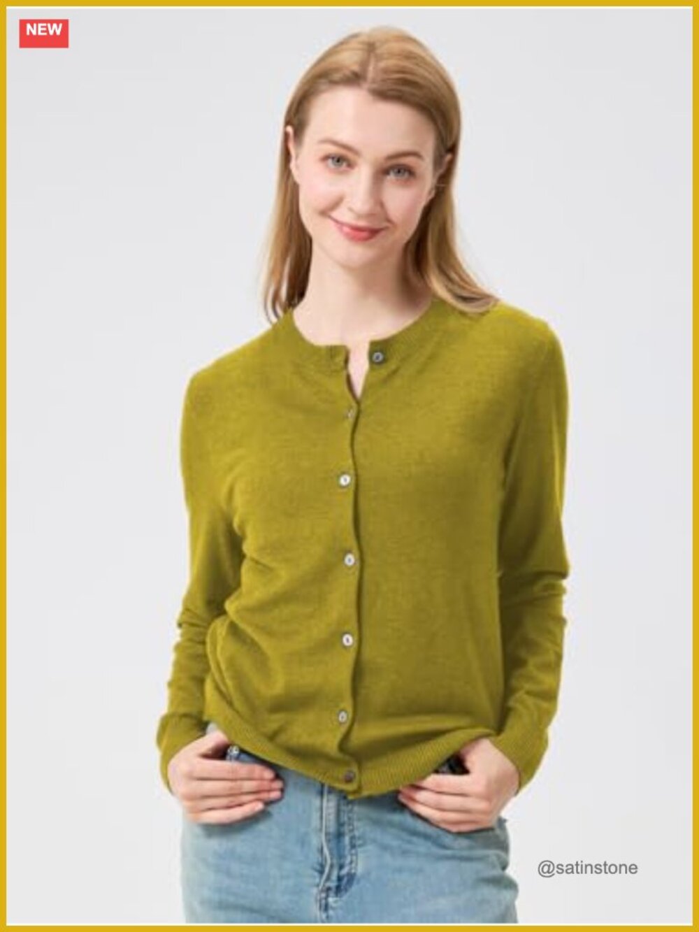 Womens Fall Lightweight Button Down Long Sleeve Cardigan Sweater - Picture 5 of 6